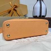 Colestore Louis Vuitton Capucines BB Apricot Taurillon Leather 27x9x17.3cm - 4