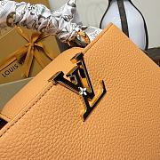 Colestore Louis Vuitton Capucines BB Apricot Taurillon Leather 27x9x17.3cm - 2