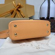Colestore Louis Vuitton Capucines Mini Apricot Taurillon Leather 21x8x13.6cm - 6