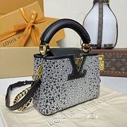 Colestore Louis Vuitton Capucines Nano Silver Crystals on Textile 16.3x6.5x11cm - 2