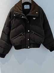 Colestore Prada Black Cropped Compact Poplin Down Jacket  - 4