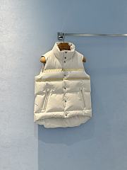 Colestore Dior DiorAlps Puffer Vest White Quilted Technical Taffeta with Gold-Tone Dior Star Motif  - 1