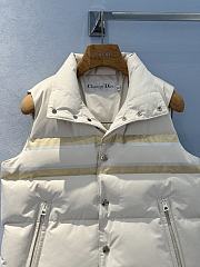 Colestore Dior DiorAlps Puffer Vest White Quilted Technical Taffeta with Gold-Tone Dior Star Motif  - 5
