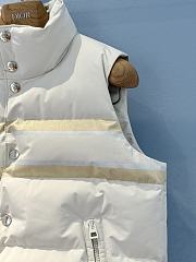 Colestore Dior DiorAlps Puffer Vest White Quilted Technical Taffeta with Gold-Tone Dior Star Motif  - 3