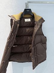 Colestore Celine Sleeveless Puffer Jacket In Light Nylon Brown  - 6