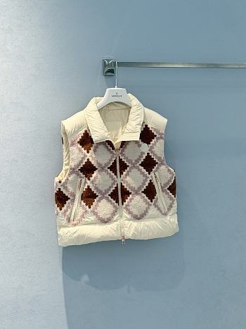 Colestore Moncler Armathia Quilted Diamond-Pattern Vest