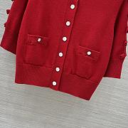 Colestore Chanel Red Knit Cardigan  - 4