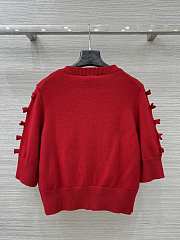Colestore Chanel Red Knit Cardigan  - 3