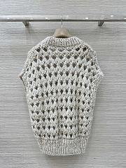 Colestore Brunello Cucinelli open-knit Sleeveless Top Neutral - 6