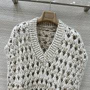 Colestore Brunello Cucinelli open-knit Sleeveless Top Neutral - 3
