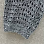 Colestore Brunello Cucinelli open-knit Sleeveless Top Grey - 6