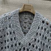 Colestore Brunello Cucinelli open-knit Sleeveless Top Grey - 4
