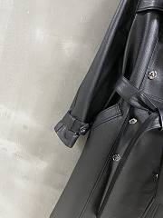 Colestore Chanel Camellia Lapel Tie-Front Leather Jacket – Turkish Deer Print - 4