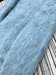 Colestore Chanel Blue Alpaca Wool V-Neck Jacket - 2
