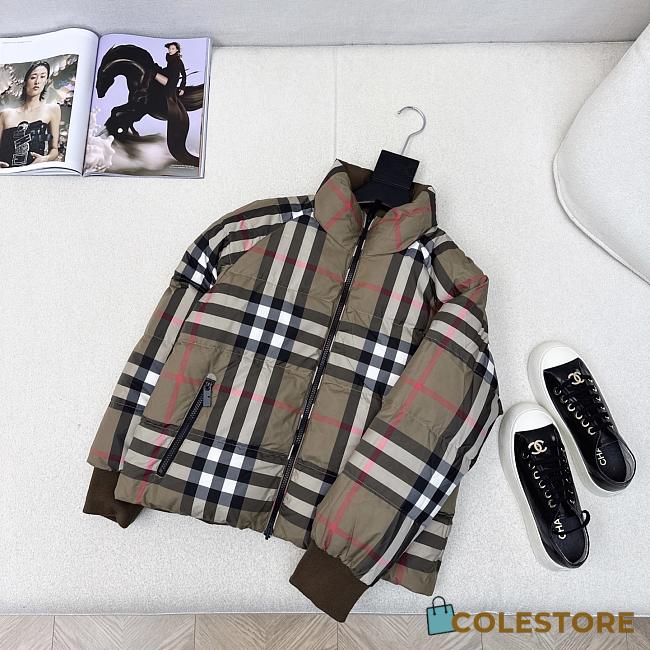 Colestore Burberry Detachable Sleeve Puffer Jacket Brown - 1
