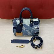 Colestore Louis Vuitton Speedy 25 Bandoulière Blue Denim M15276 25 x 15 x 15cm - 1