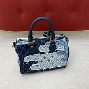 Colestore Louis Vuitton Speedy 25 Bandoulière Blue Denim M15276 25 x 15 x 15cm - 6