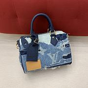 Colestore Louis Vuitton Speedy 25 Bandoulière Blue Denim M15276 25 x 15 x 15cm - 5