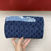 Colestore Louis Vuitton Speedy 25 Bandoulière Blue Denim M15276 25 x 15 x 15cm - 4