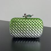 Colestore Bottega Veneta Knot in Green/Silver 20x12x5.5cm - 1
