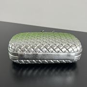 Colestore Bottega Veneta Knot in Green/Silver 20x12x5.5cm - 6