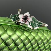 Colestore Bottega Veneta Knot in Green/Silver 20x12x5.5cm - 4