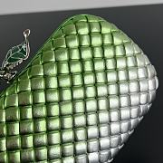 Colestore Bottega Veneta Knot in Green/Silver 20x12x5.5cm - 2