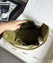 Colestore Chanel 25 Small Handbag Grained Calfskin & Gold-Tone Metal Olive Green 30x26x14cm - 6