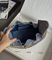Colestore Chanel 25 Small Handbag Grained Calfskin & Gold-Tone Metal Dusty Blue 30x26x14cm - 6