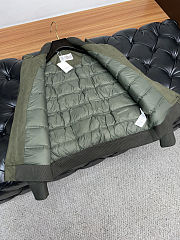 Colestore Brunello Cucinelli Leather & Cashmere Knit Hybrid Jacket Olive Green - 2