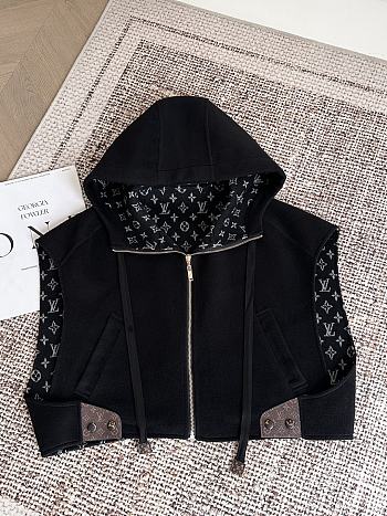 Colestore Louis Vuitton Double Face Open-Arm Jacket Black 