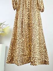 Colestore Zimmermann Leopard-Print Button-Front Dress  - 4