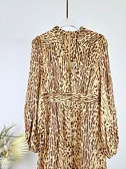 Colestore Zimmermann Leopard-Print Button-Front Dress  - 3