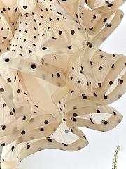 	 Colestore Zimmermann Pleated Sleeved Mini Dress Cream Black Polka Dot - 5