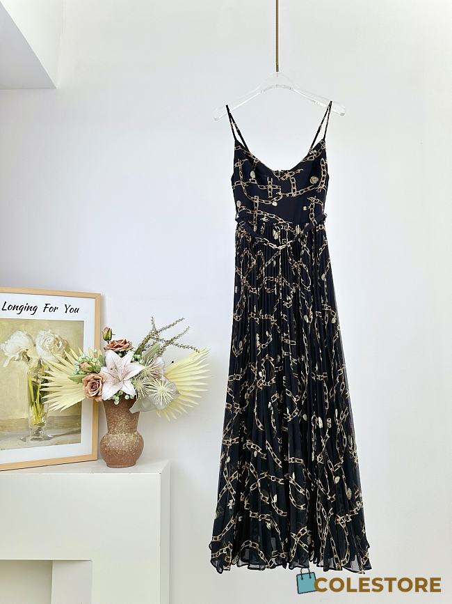 Colestore Zimmermann Sunray Pleated Picnic Dress Black Charms - 1