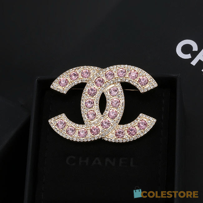 Colestore Chanel Black Letter Brooch – Classic & Elegant Design - 1