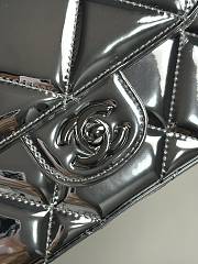 Colestore Chanel Small Clutch with Chain High-Shine Calfskin & Silver Metal Silver 18x4.5x13cm - 3