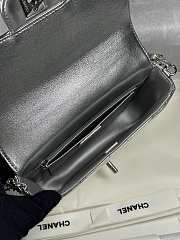 Colestore Chanel Small Clutch with Chain High-Shine Calfskin & Silver Metal Silver 18x4.5x13cm - 6
