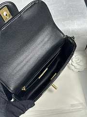 Colestore Chanel Small Clutch with Chain High-Shine Calfskin & Gold Metal Black 18x4.5x13cm - 5