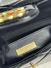 Colestore Chanel Small Clutch with Chain High-Shine Calfskin & Gold Metal Black 18x4.5x13cm - 6