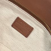 Colestore Small Puzzle Edge Landscape Bag in Nappa Calfskin Pecan/Parrot Pink 24x10x14 cm - 2