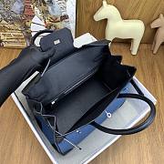 Colestore Hermes Birkin 30 Denim Canvas & Togo Leather in Black Silver Hardware 30cm - 6