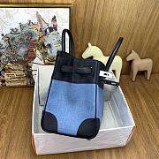 Colestore Hermes Birkin 30 Denim Canvas & Togo Leather in Black Silver Hardware 30cm - 3