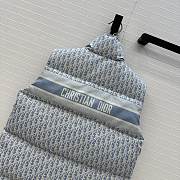 Colestore Dior DiorAlps Puffer Vest Blue and White Dior Oblique Quilted Technical Taffeta - 6