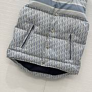Colestore Dior DiorAlps Puffer Vest Blue and White Dior Oblique Quilted Technical Taffeta - 2