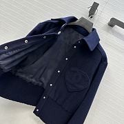 Colestore Chanel Blouson  Wool & Cashmere Tweed Navy Blue - 6