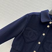Colestore Chanel Blouson  Wool & Cashmere Tweed Navy Blue - 3