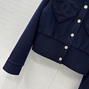 Colestore Chanel Blouson  Wool & Cashmere Tweed Navy Blue - 4
