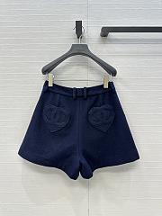 Colestore Chanel Shorts Wool & Cashmere Tweed Navy Blue - 5