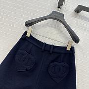 Colestore Chanel Shorts Wool & Cashmere Tweed Navy Blue - 3